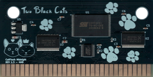 CatFlash Midnight (4MB cartridge compatible with Mega Drive / Genesis)