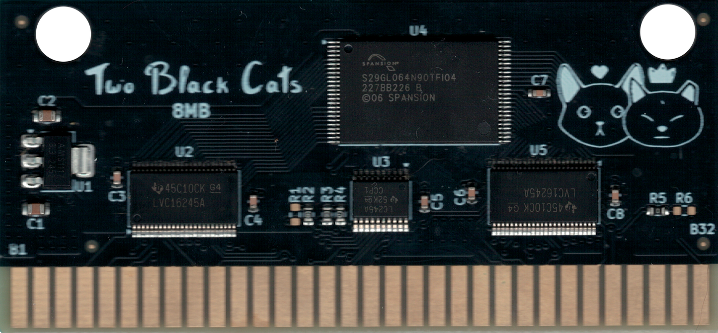 CatFlash Midnight (8MB Mega Drive / Genesis Flash Cartridge)