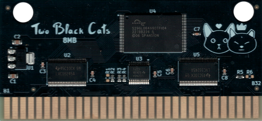 CatFlash Midnight (8MB Mega Drive / Genesis Flash Cartridge)